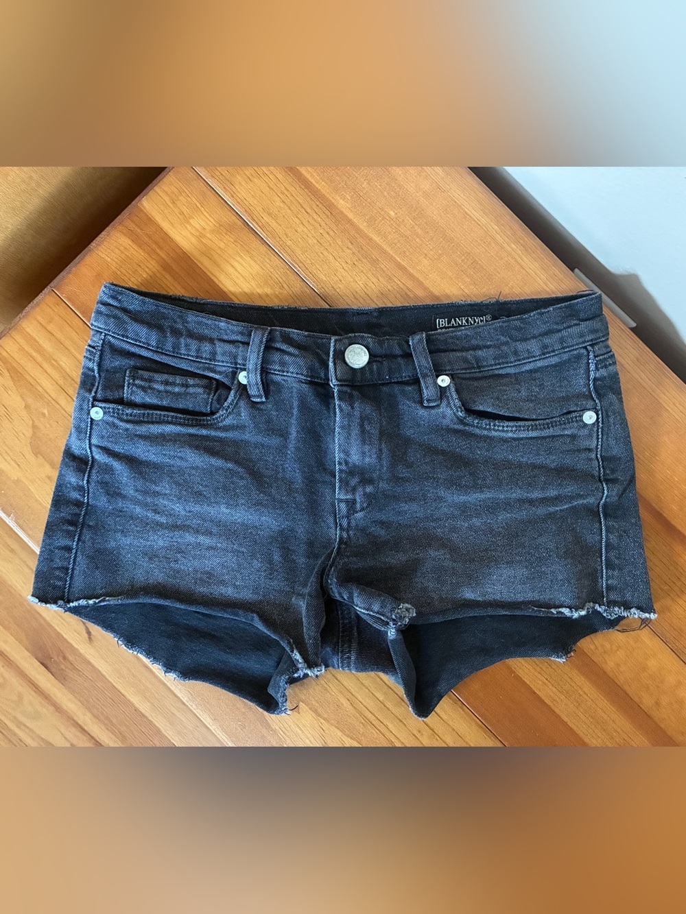 Blank NYC Women's Black Denim Cutoff Shorts Astor sz. 26